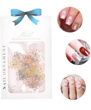 Beatifufu 1 Nail Decoration Nail Accessories Charms Nail Jewelry Nail Art Studs Nail Stickers for Nail Art Bowknot Nail Studs Stickers for Nails Manicure Supplies Nail Decal Stickers Alloy 12.4X7.2X0.2cm As Shown - Buy Online on GoSupps.com