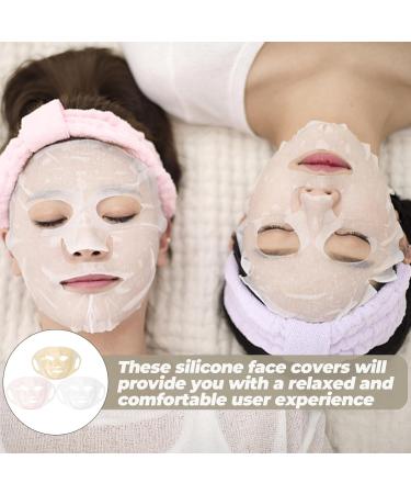 Buy Healvian 3pcs Reusable Silicone Facial Mask Covers | Portable Skin Care Earhook Mask | Best Face Mask Cover for Home Use - Buy Online on GoSupps.com