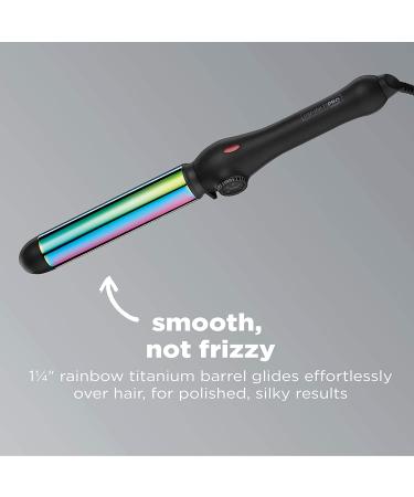 INFINITIPRO BY CONAIR Rainbow Titanium 1 1/4-inch Curling Wand | Straight & Wavy Styles | 1.25 Inch - Pack of 1 - Buy Online on GoSupps.com