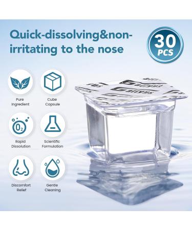 30pcs Saline Capsules for Sinus Rinse - Fast Soothing Relief International Shipping - Buy Online on GoSupps.com