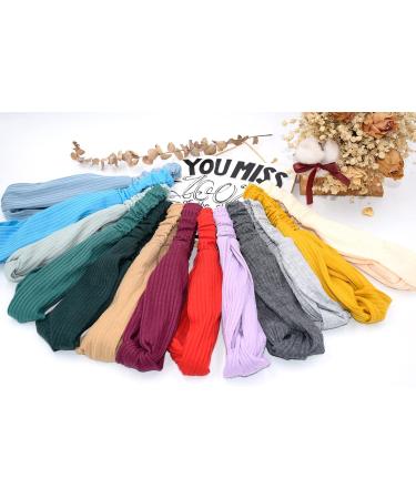 scicent Head Scarfs for Women Vintage Headbands for Girls Knotted Hairbands Wide Top Knot Turban Hair Bands Fashion Head Band Hair Accessories 15 - Buy Online on GoSupps.com