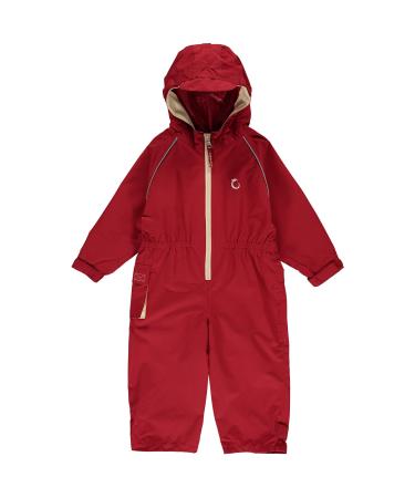 Hippychick Waterproof All In One Shell Rainsuit Splashsuit Snowsuit for Kids Essential Outdoor Clothing For Children 3-4 Years Red