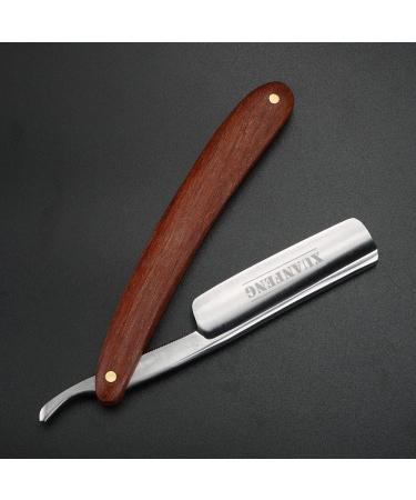 Xuan FENG Zambian Bloodwood Folding Razor - Tempered Steel High Hardness & Sharp Straight Razor for Men - Premium Quality Shaving Tool - Buy Online on GoSupps.com