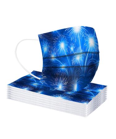 BEUU 20PCS Adult Disposable_Mack for 2021 Happy New Year Theme Design 3Layer Non-Woven Breathable Dustproof Disposable Protection Face_Mack for Women Men Outdoor Indoor Sports Party
