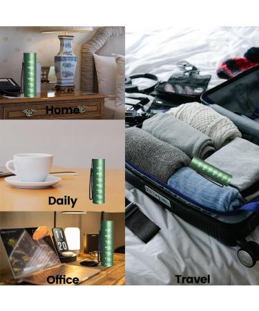 Bamboo Pill Organizer: Portable Waterproof 7-Day Medicine Box | BPA Free Vitamin Fish Oil & Supplement Holder - Green - Buy Online on GoSupps.com