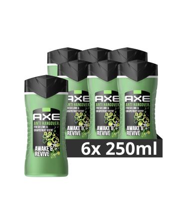 AX 3-in-1 shower gel & shampoo anti-hangover for long-lasting freshness and fragrance after the shower men shower gel dermatologically tested 6x 250 ml fruity 250 ml (6 Pack) - Buy Online on GoSupps.com