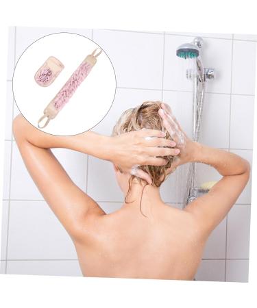 DOITOOL 4 Pcs Exfoliating Bath Towels Set - Shower Scrubber & Loofah Gloves for Body Care - Pink 80x9.5CM - Buy Online on GoSupps.com