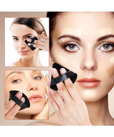 Buy WLLHYF 8Pcs Triangle Powder Puffs - Washable & Reusable Velour Cotton Makeup Sponge for Face & Under Eyes - Perfect Loose Powder Tool (Black) - International Shipping Available - Buy Online on GoSupps.com