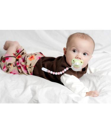 Pacifier Clips for Baby Boys and Girls - 2 Pack Birthday Gift Paci Clip Holder (Pink) - Buy Online on GoSupps.com