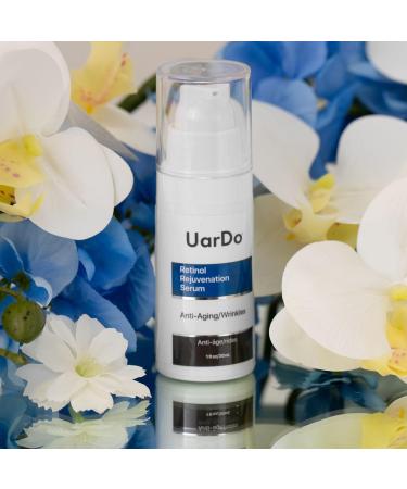Uardo Retinol Rejuvenation Serum 1 Fl Oz - Anti-Aging Hyaluronic Acid Moisturizer for Face & Neck | Smooth Lines & Wrinkles for Men & Women - Buy Online on GoSupps.com