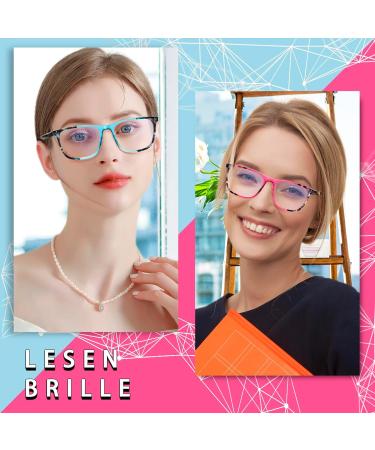 COJWIS 4 Pack Multifocal Reading Glasses for Men - Blue Light Filter Computer Glasses | Stylish 2.5x Magnification in 4 Colors - Buy Online on GoSupps.com