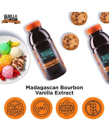 Vanilla Mart Madagascan Bourbon Vanilla Extract for Baking Cold Extraction Single Strength (75ml) 75 ml - Buy Online on GoSupps.com