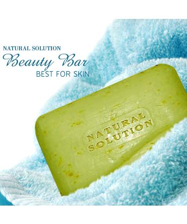 Himalayan Pink Salt Body Soap with Olive Oil & Green Tea - Moisturizing, Hydrating Soap Bar (1-Pack) - Buy Online on GoSupps.com