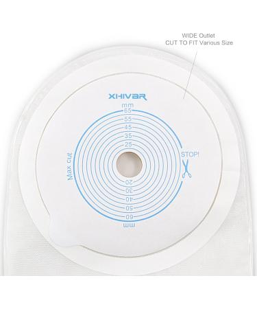 XHIVAR Ostomy Colostomy Supplies 1-Piece Premium Twist-Tie Closure Bag - Box of 10 - Buy Online on GoSupps.com