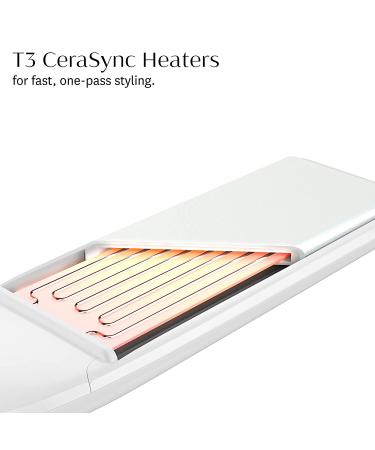 T3 Lucea 1 Professional Digital Ceramic Flat Iron (White/Rose Gold) | 9 Heat Settings for Straightening, Styling, and Curling - Ideal for All Hair Types - Buy Online on GoSupps.com