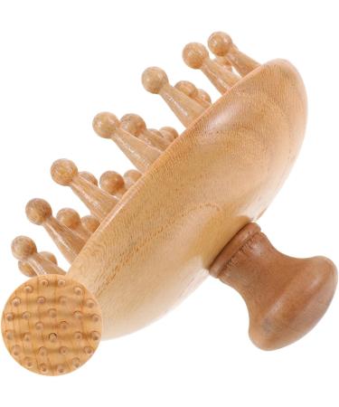 Beaupretty 5-Stage Wooden Massage Comb - Scalp & Hairbrush Tool for Full Body Circulation | Comfortable Beech & Bamboo Design - Buy Online on GoSupps.com