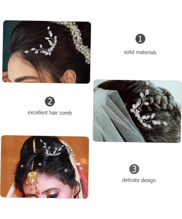 DOITOOL Hair Comb Small Side Comb Tiara Bride Hair Zinc Alloy Little Plum Blossom Hair Side Comb - Buy Online on GoSupps.com
