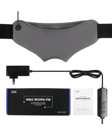 Aroma Season Ankle Heating Pad - Heated Ankle Wrap for Sports Injury Relief | 5 Heat & 6 Timer Settings | Warm Compress for Ankle Sprains Recovery - Buy Online on GoSupps.com