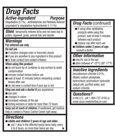 ALCON Pataday Twice Daily Relief Eye Drops 0.17 Fl Oz | Fast Relief for Allergy Symptoms - Buy Online on GoSupps.com