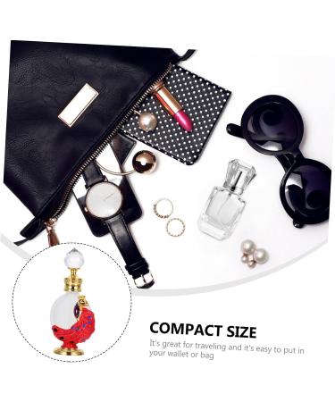 Ipetboom 1pc Peacock Essential Oil Bottle Small Spray Bottle Essential Oil Perfume Bottle Ladies Perfume Empty Bottle for Perfume Arabian Perfume Oil Women Travel Vintage Ornaments Glass - Buy Online on GoSupps.com