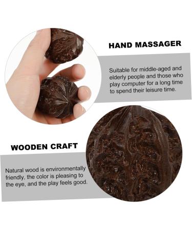 Tovinanna 12 Stk Health Ball - Acupuncture Massage Balls for Hand Therapy Wooden Baoding Balls Vietnamese Agar Wood Ideal for Relaxation & Stress Relief - Buy Online on GoSupps.com