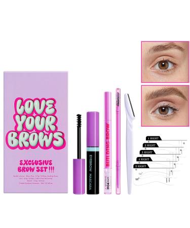  Fogukier Eyebrow makeup kit eyebrow pencil kit - Waterproof and shatterproof eye makeup makeup kit with eyebrow card mascara eyebrow cream trimmer - Buy Online on GoSupps.com