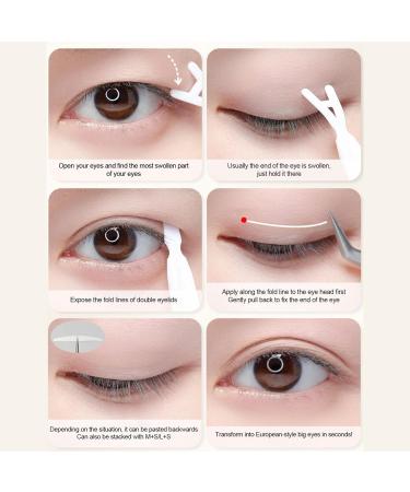 Hooded Eyelid Lifter Strips - Long-lasting Double Sided Eyelid Tape Invisible Professional Eye Strips Eye Lid Contour Stickers for Natural Daily Makeup - Buy Online on GoSupps.com