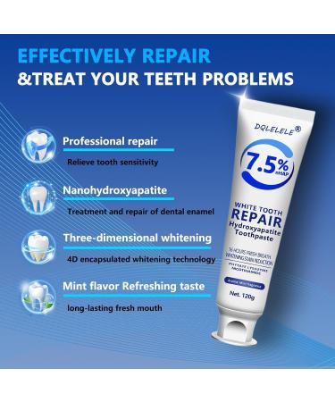 Hydroxyapatite Toothpaste for Enamel Protection and Tooth Strengthening Gentle Mint Fresh Breath Daily Use for Oral Health 1 - Buy Online on GoSupps.com