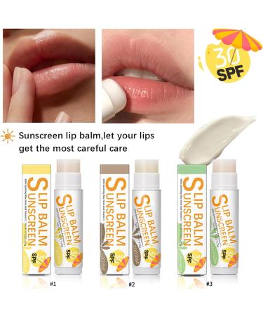 Sunscreen Lip Balm SPF 30 UVAProtection Lips Watermelon Flavor Lipstick Banana Sun Care Colorless Moisture Sunscreen Lip Balm Lips Care Banana Sun Care Colorless Moisturizer Lipstick - Buy Online on GoSupps.com