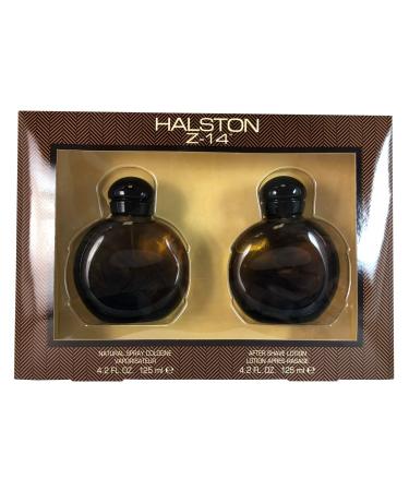 Halston Z-14 By Halston For Men. Set-cologne Spray 4.2 Ounces & Aftershave 4.2 Ounces