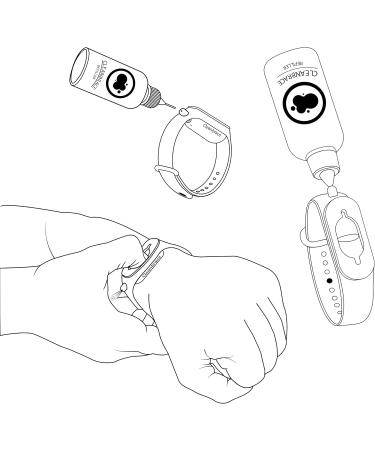 Cleanbrace Hygiene & Disinfection Bracelet - Red | Stay Safe Anywhere Anytime | International Shipping Available - Buy Online on GoSupps.com