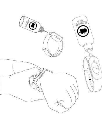 Cleanbrace Disinfection Bracelet 8-Pack (Green) | Portable Hand Disinfection | Includes Refills for On-the-Go Hygiene - Buy Online on GoSupps.com