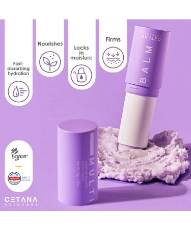 CETANA Anti Wrinkle Multi Balm Stick for Face, Neck, and Lips | Hyaluronic Acid, Retinol, and 3 Food Oils | Moisturizing Glass Skin | Anti-Aging Treatment - 10g - Buy Online on GoSupps.com