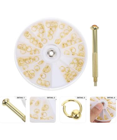 Beatifufu 1 Set Nail Charm Accessories Rhinestone Embellishments Jump Rings Nail Pendants Open Jump Rings Nail Tech Accessories Nail Art Pendant Girls Rings Nail Supplies 3d Alloy - Buy Online on GoSupps.com