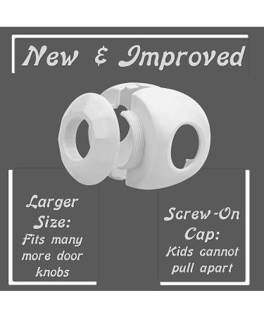 New & Improved - Door knob Baby Safety Cover - 5 Pack - Deter Little Kids from Opening Doors with A Child Proof Door Handle Lock - Driddle - Buy Online on GoSupps.com
