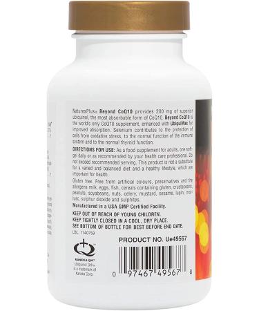 Nature's Plus Beyond CoQ10 - 60 Softgels for Heart Health & Energy - Buy Online on GoSupps.com