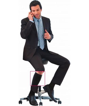 Shop Mediven for Men Classic Calf High Compression Stockings - 8-15 mmHg Closed Toe Black - International Shipping Available - Buy Online on GoSupps.com