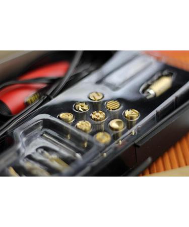 TRUArt Stage 1 Wood and Leather Pyrography Pen Kit - 21 Tips - Dual Power Mode - Best for Woodburning and Leather Crafts - Buy Online on GoSupps.com