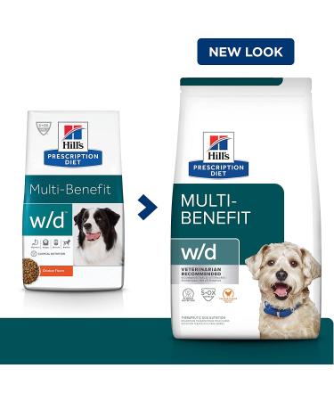 Hill's Prescription Diet w/d Multi-Benefit Dry Dog Food 8.5 lb - Veterinary Formula for Digestive, Weight, Glucose & Urinary Health - Buy Online on GoSupps.com