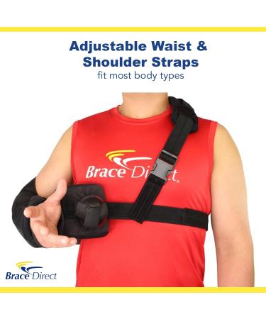Buy Brace Direct Shoulder Immobilizer with Abduction Sling - Injury Support for Dislocations Rotator Cuff & Post Surgery - Buy Online on GoSupps.com