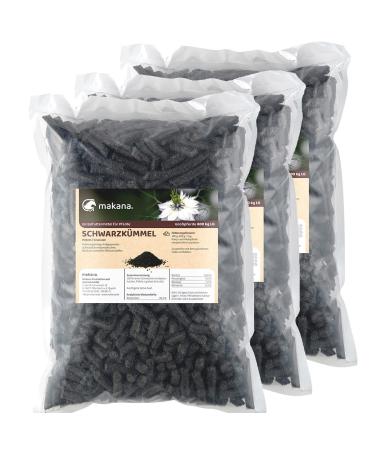 Makana Nigella Pellets Pellets, 3 x 1.5 kg Seal Edge Bags (3 x 1.5 kg)