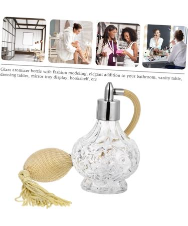 MAGICLULU Perfume Bottle Silicone Ear Covers Perfume Pump Sprayer Makeup Perfume Barber Station Organizer Refillable Crystal Perfume Short Spray Bottle Vintage Glass - Buy Online on GoSupps.com