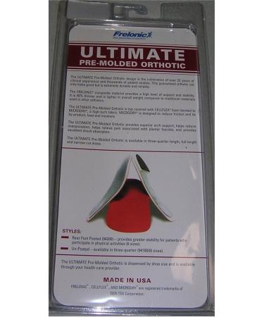 Frelonic Ultimate 3/4 Length Orthotic Arch Supports Insoles for Men (Size M 9-10.5) - Buy Online on GoSupps.com