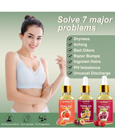 3 PCS Yoni Oil | Organic Feminine Care Essential Oil | PH Balanced Vaginal Moisturizer & Deodorant for Women - Buy Online on GoSupps.com