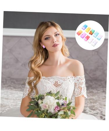 PLAFOPE Sequins 50pcs Bear Headwear Gradient Hair Head Hairpin Flower Charms Clips Ties Headdress Earrings Charm Sequin - Buy Online on GoSupps.com