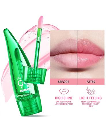 3pcs Aloe Vera Lip Gloss Set - Long Lasting, Nutritious, Moisturizing Lip Balm for Lip Treatment and Dry Lips - Color Changing Lipstick Tinted Lip Balm - Buy Online on GoSupps.com