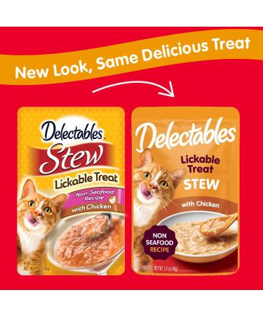 Hartz Delectables Non-Seafood Stew Lickable Wet Cat Treats - Chicken Flavored 1.4 oz - Buy Online on GoSupps.com