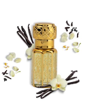 Vanilla Perfume Oil Alcohol Free & Long Lasting Arabian Perfume | Sweet Warm Comforting Fragrance Oil | Vanilla Perfume for Women & Men 6mL / 0.20 Fl Oz.