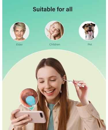 Xlife Ear Wax Removal 1080P HD Camera & Blackhead Remover Kit - Ear Cleaner for iPhone, iPad & Android - 3.5mm Ultra-Thin Lens - C3 White - Buy Online on GoSupps.com
