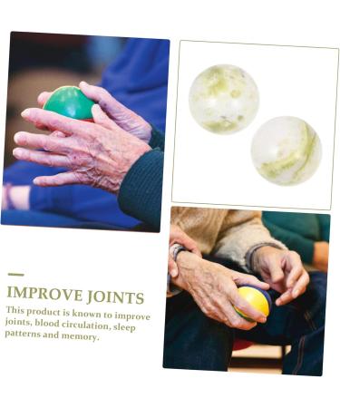 Buy Solustre Gymnastics Ball - Baoding Balls for Foot & Hand Massage | Perfect Gift for Relaxation & Muscle Relief - Buy Online on GoSupps.com